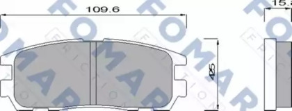 Комплект тормозных колодок (FOMAR Friction: FO 621481)