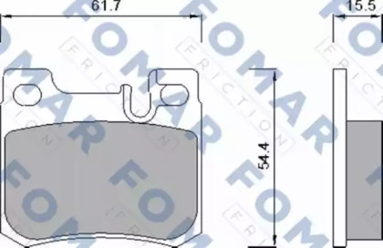 Комплект тормозных колодок (FOMAR Friction: FO 622381)