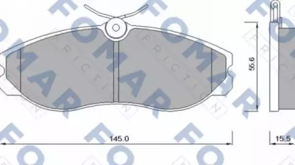 Комплект тормозных колодок (FOMAR Friction: FO 624081)