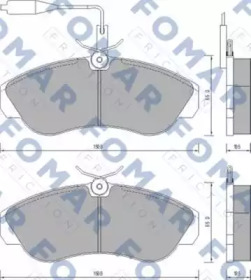 Комплект тормозных колодок (FOMAR Friction: FO 629681)