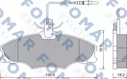 Комплект тормозных колодок (FOMAR Friction: FO 637381)