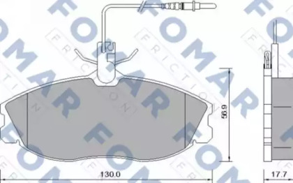 Комплект тормозных колодок (FOMAR Friction: FO 637581)