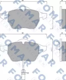 Комплект тормозных колодок (FOMAR Friction: FO 668681)