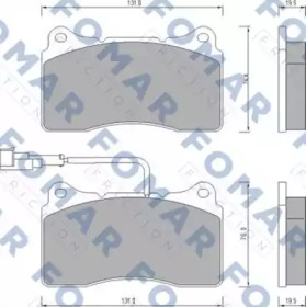 Комплект тормозных колодок (FOMAR Friction: FO 672981)