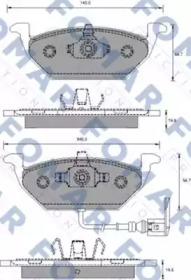 Комплект тормозных колодок (FOMAR Friction: FO 687781)