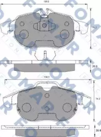 Комплект тормозных колодок (FOMAR Friction: FO 689581)