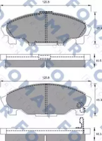 Комплект тормозных колодок (FOMAR Friction: FO 691481)