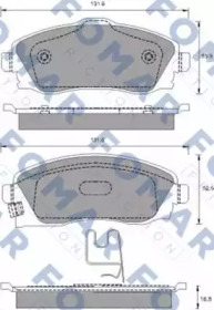 Комплект тормозных колодок (FOMAR Friction: FO 783481)