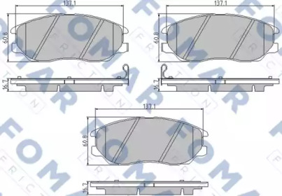 Комплект тормозных колодок (FOMAR Friction: FO 847681)