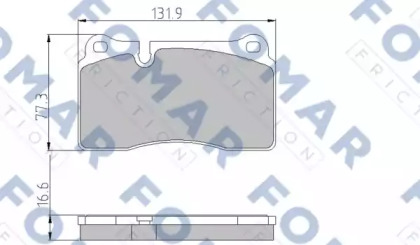 Комплект тормозных колодок (FOMAR Friction: FO 871281)