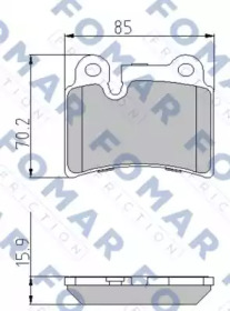 Комплект тормозных колодок (FOMAR Friction: FO 871381)