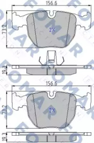 Комплект тормозных колодок (FOMAR Friction: FO 900081)