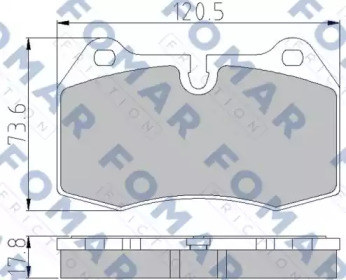 Комплект тормозных колодок (FOMAR Friction: FO 904981)