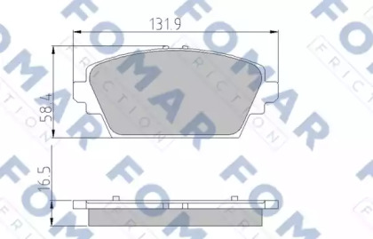 Комплект тормозных колодок (FOMAR Friction: FO 908481)