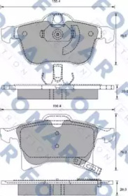 Комплект тормозных колодок (FOMAR Friction: FO 918881)