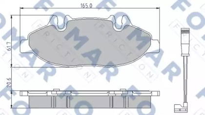 Комплект тормозных колодок (FOMAR Friction: FO 923781)