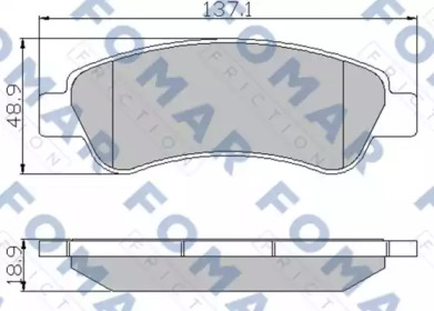 Комплект тормозных колодок (FOMAR Friction: FO 924381)