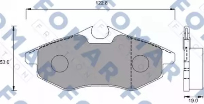 Комплект тормозных колодок (FOMAR Friction: FO 924581)