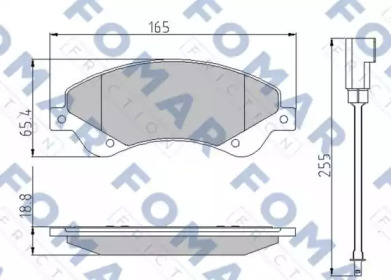 Комплект тормозных колодок (FOMAR Friction: FO 925181)