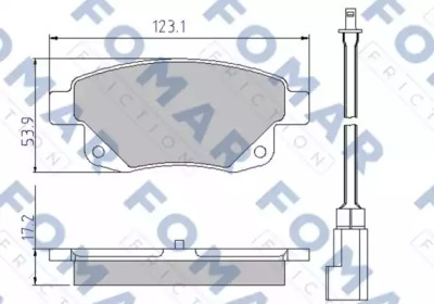 Комплект тормозных колодок (FOMAR Friction: FO 925281)