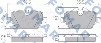 Комплект тормозных колодок (FOMAR Friction: FO 928481)