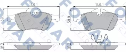 Комплект тормозных колодок (FOMAR Friction: FO 928981)