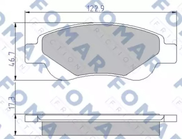 Комплект тормозных колодок (FOMAR Friction: FO 929481)