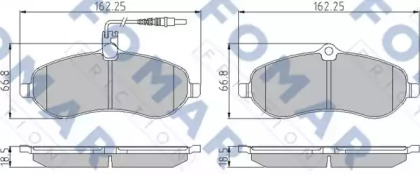 Комплект тормозных колодок (FOMAR Friction: FO 931081)