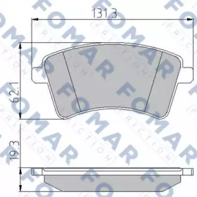 Комплект тормозных колодок (FOMAR Friction: FO 931381)