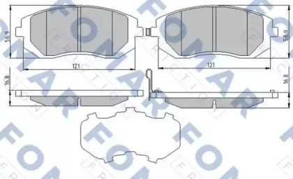 Комплект тормозных колодок (FOMAR Friction: FO 973881)