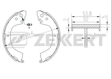 Комлект тормозных накладок (ZEKKERT: BK-4023)