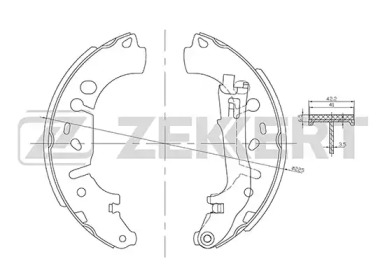 Комлект тормозных накладок (ZEKKERT: BK-4031)