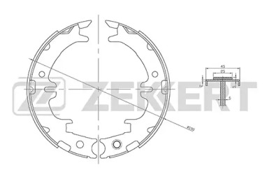 Комлект тормозных накладок (ZEKKERT: BK-4046)