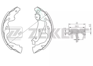 Комлект тормозных накладок (ZEKKERT: BK-4098)