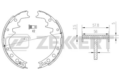 Комлект тормозных накладок (ZEKKERT: BK-4119)