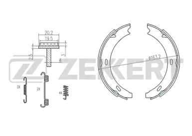 Комлект тормозных накладок (ZEKKERT: BK-4126)