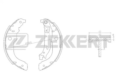 Комлект тормозных накладок (ZEKKERT: BK-4139)