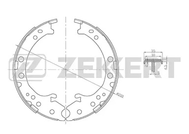 Комлект тормозных накладок (ZEKKERT: BK-4140)