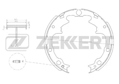 Комлект тормозных накладок (ZEKKERT: BK-4148)