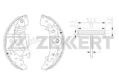 Комлект тормозных накладок (ZEKKERT: BK-4159)