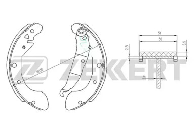 Комлект тормозных накладок (ZEKKERT: BK-4167)