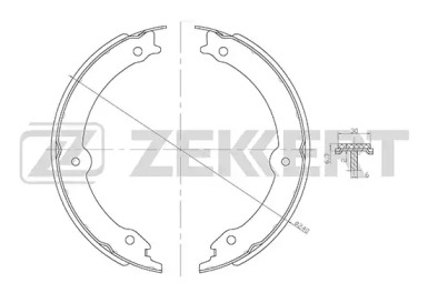 Комлект тормозных накладок (ZEKKERT: BK-4181)