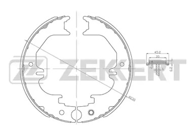 Комлект тормозных накладок (ZEKKERT: BK-4183)