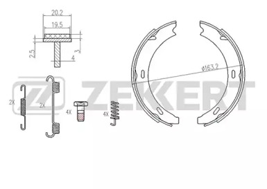 Комлект тормозных накладок (ZEKKERT: BK-4440)