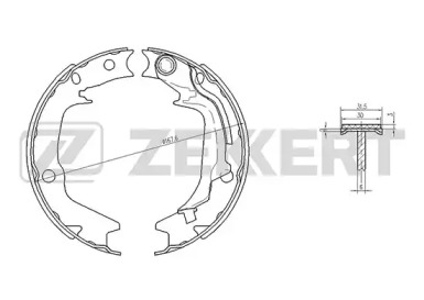 Комлект тормозных накладок (ZEKKERT: BK-4442)