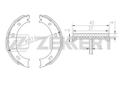 Комлект тормозных накладок (ZEKKERT: BK-4450)