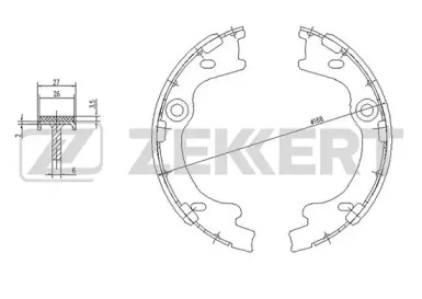 Комлект тормозных накладок (ZEKKERT: BK-4454)