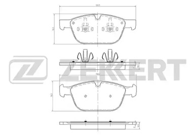 Комплект тормозных колодок (ZEKKERT: BS-1053)