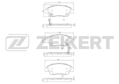 Комплект тормозных колодок (ZEKKERT: BS-1109)