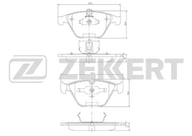 Комплект тормозных колодок (ZEKKERT: BS-1163)